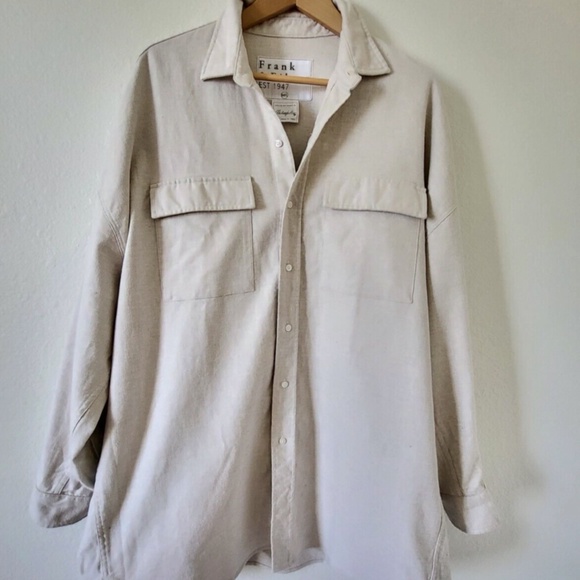 Unworn Frank & Eileen McLoghlin Shirt Jacket in Natural Shacket - Picture 6 of 12